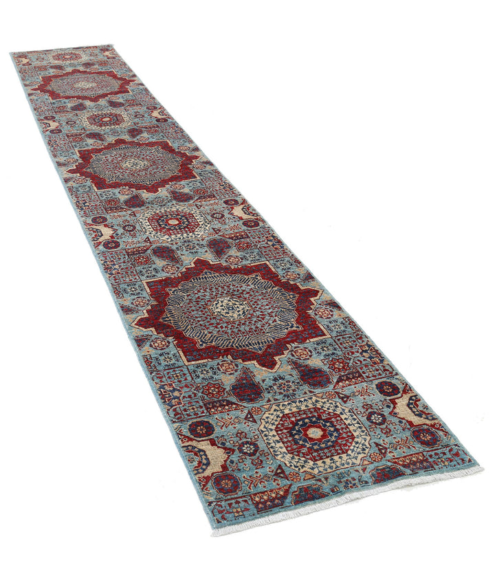 Hand Knotted Mamluk Wool Rug 2' 5" x 13' 6" - No. AT705199