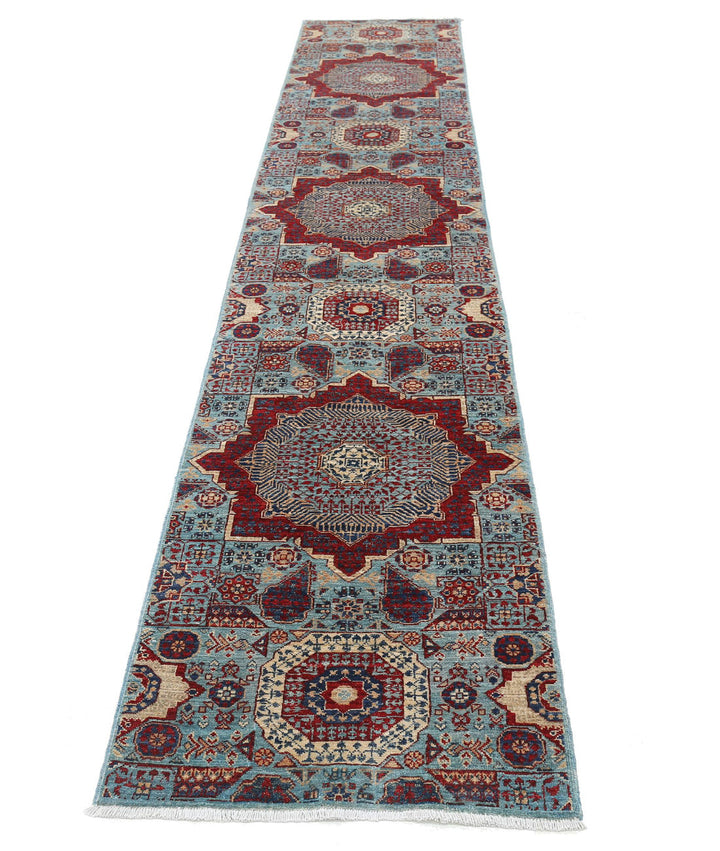 Hand Knotted Mamluk Wool Rug 2' 5" x 13' 6" - No. AT705199
