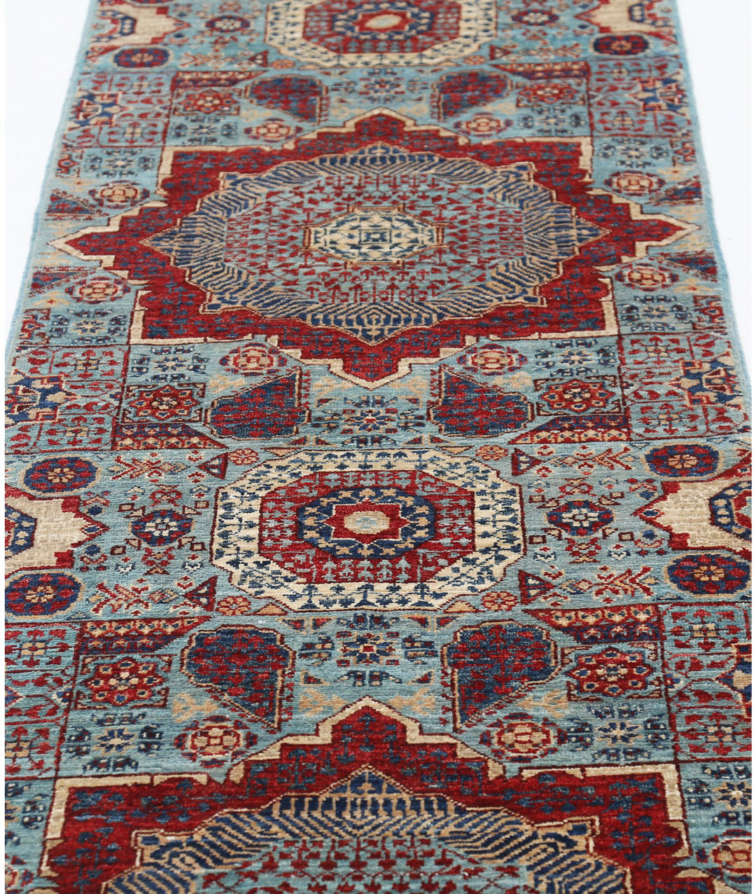 Hand Knotted Mamluk Wool Rug 2' 5" x 13' 6" - No. AT705199
