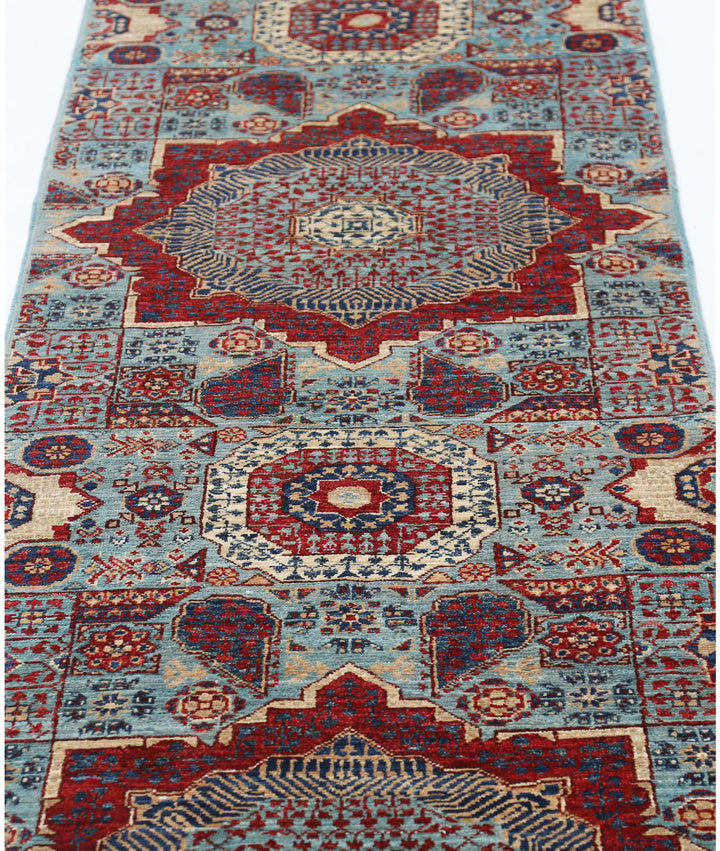 Hand Knotted Mamluk Wool Rug 2' 5" x 13' 6" - No. AT705199