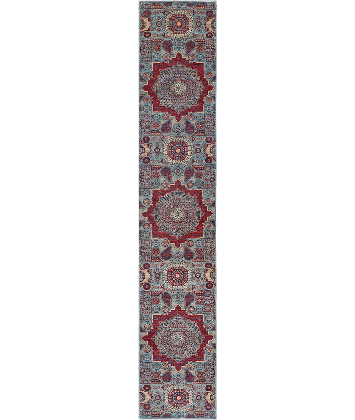Hand Knotted Mamluk Wool Rug 2' 5" x 13' 6" - No. AT705199