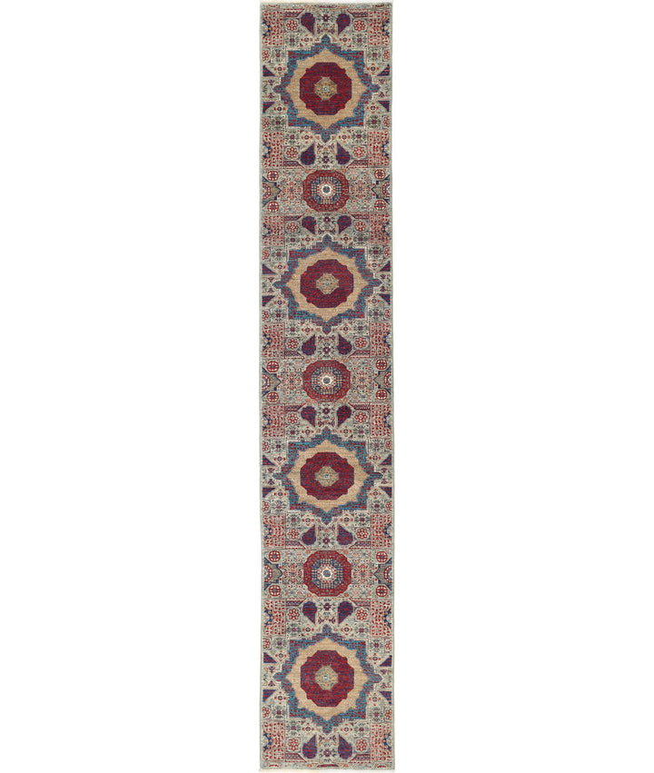 Hand Knotted Mamluk Wool Rug 2' 5" x 14' 6" - No. AT270006