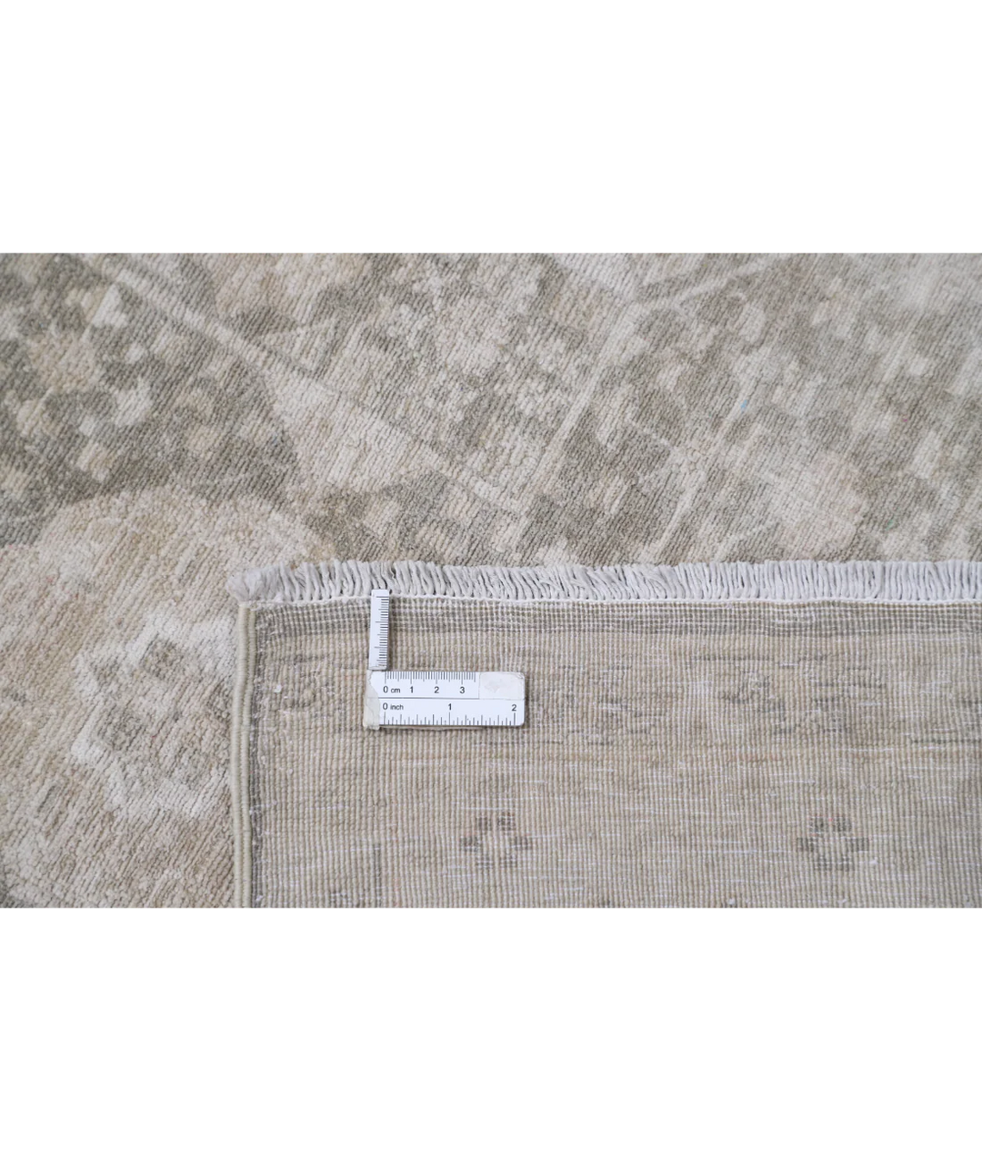 Green Afghan Mamluk Rug 6' 6" x 9' 6" Hand-Knotted | No. AT819944