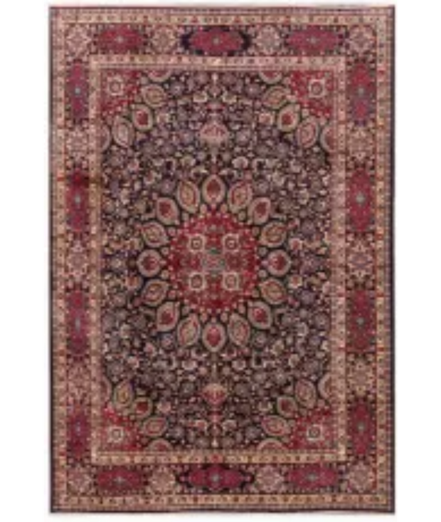Hand Knotted Mashad Wool Rug 9'  6" x 12'  5" - No. AT42515