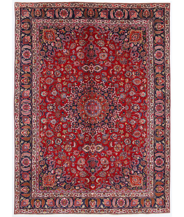 Hand Knotted Mashad Wool Rug 7'  10" x 10'  10" - No. AT12711