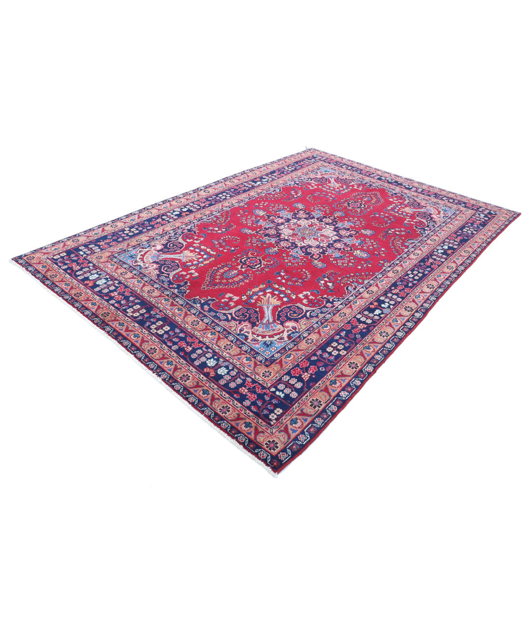 Afghan Oriental Rug 6' 4" x 9' 4" Hand-Knotted | No. AT99659
