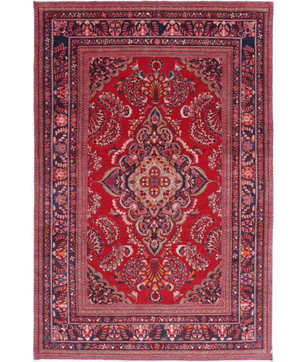 Hand Knotted Oriental Mashad Wool Rug 7' 8" x 11' 11" - No. AT82210