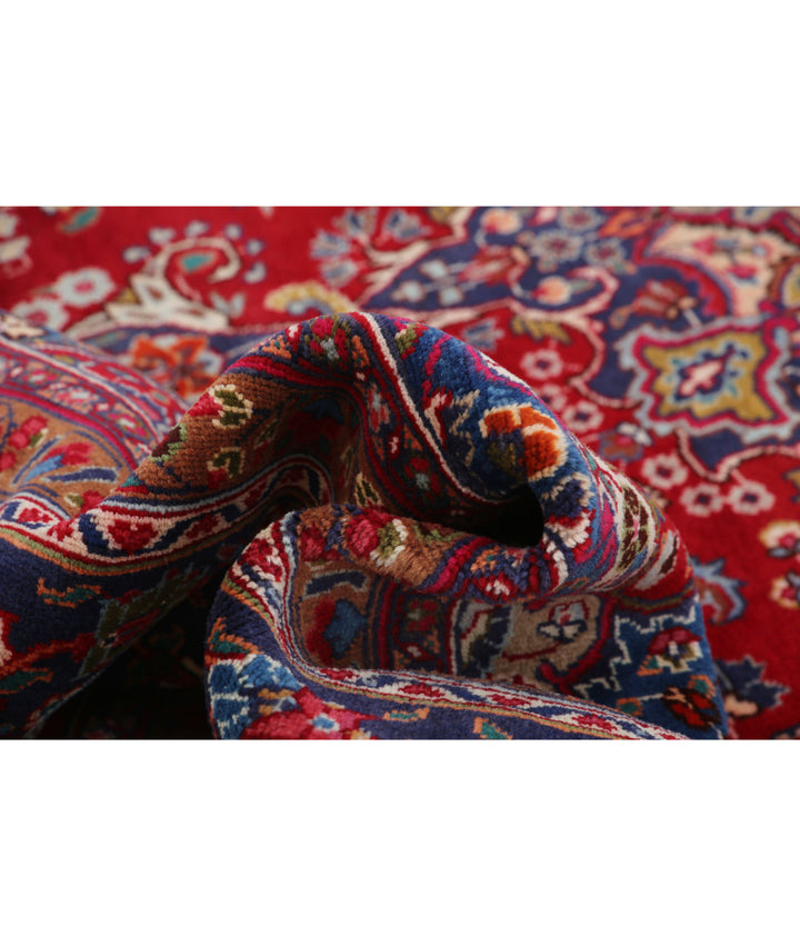 Afghan Mashad Rug 9' 5" x 13' 4" Hand-Knotted | No. AT46024