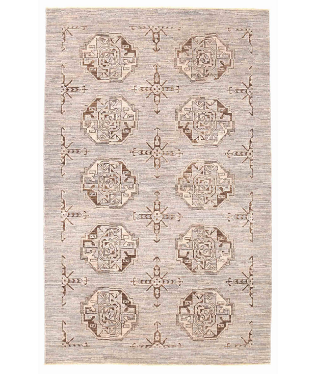 Hand Knotted Modcar Wool Rug 3'  1" x 6'  0" - No. AT95304