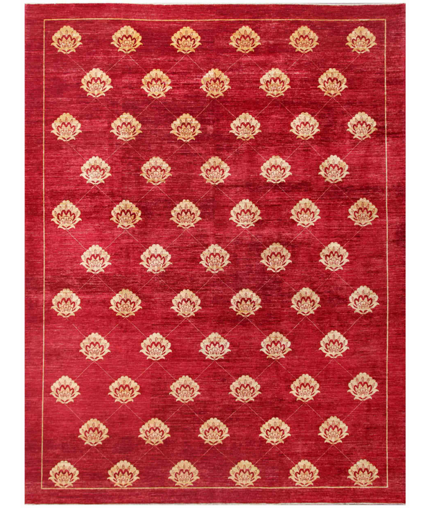 Hand Knotted Modcar Wool Rug 10'  3" x 13'  5" - No. AT13066