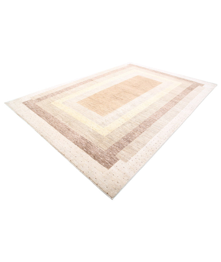 Afghan Gabbeh Rug 8' 8" x 11' 10" Hand-Knotted | No. AT34338