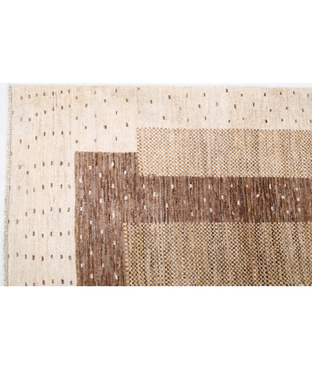 Afghan Gabbeh Rug 8' 8" x 11' 10" Hand-Knotted | No. AT34338