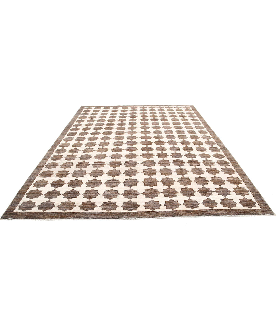 Hand Knotted Modcar Wool Rug 8' 7" x 10' 9" - No. AT61781