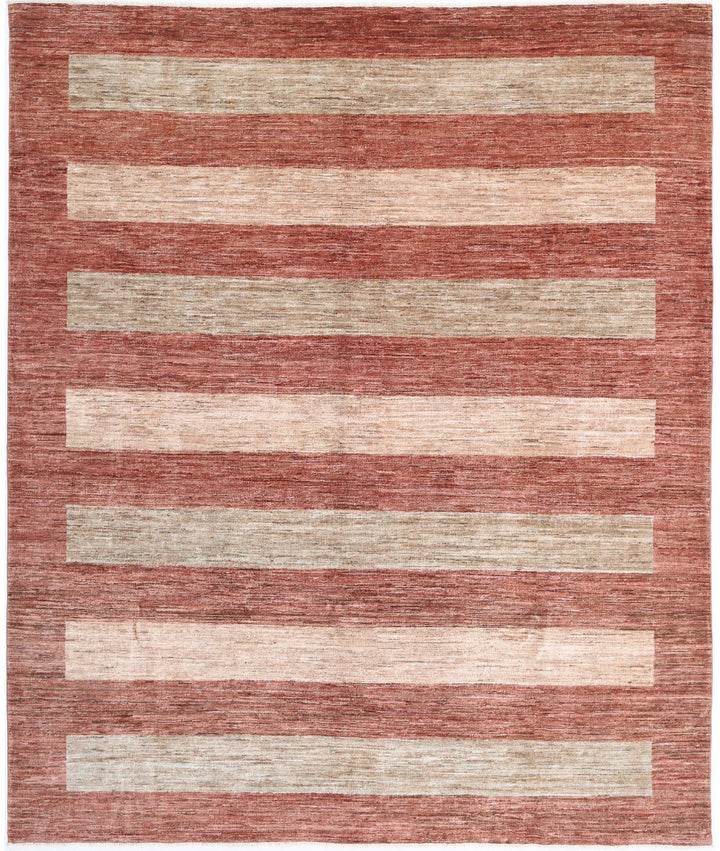 Hand Knotted Modcar Wool Rug 7' 11" x 9' 8" - No. AT20747