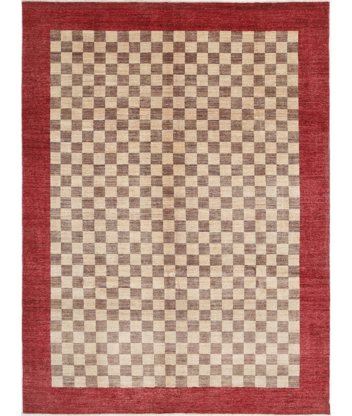 Hand Knotted Modcar Wool Rug 8' 5" x 11' 5" - No. AT80531