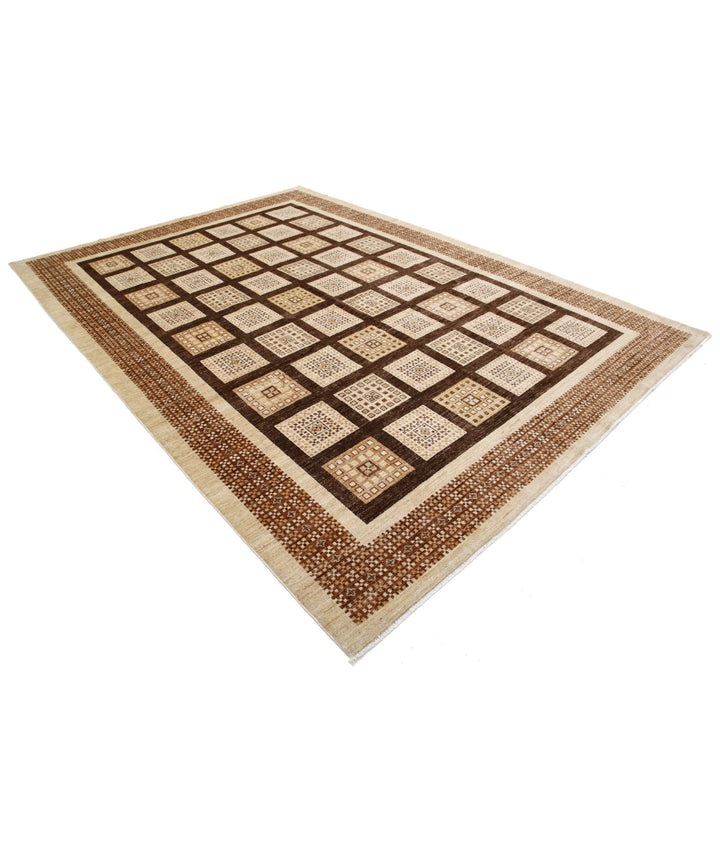 Afghan Modcar Rug 8' 4" x 11' 7" Hand-Knotted | No. AT36505