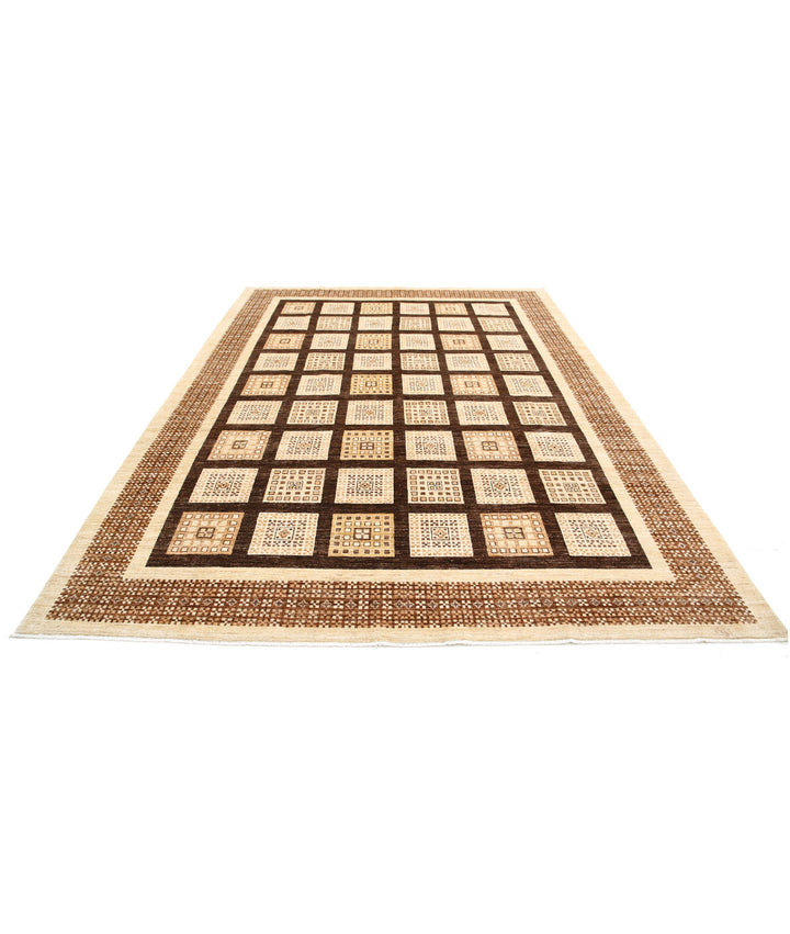 Afghan Modcar Rug 8' 4" x 11' 7" Hand-Knotted | No. AT36505