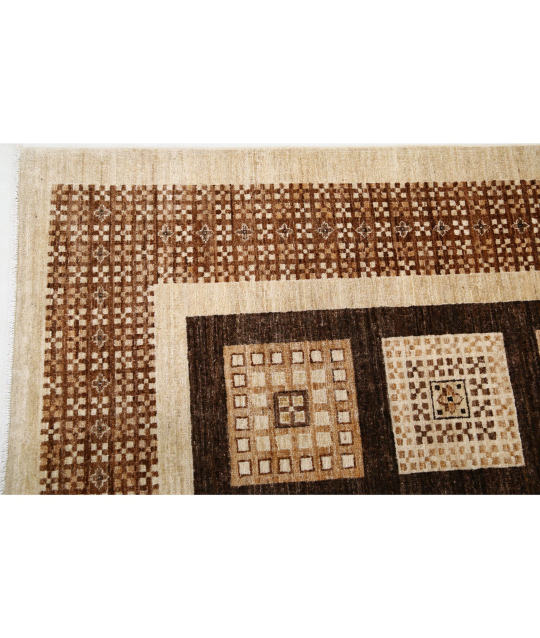 Afghan Modcar Rug 8' 4" x 11' 7" Hand-Knotted | No. AT36505