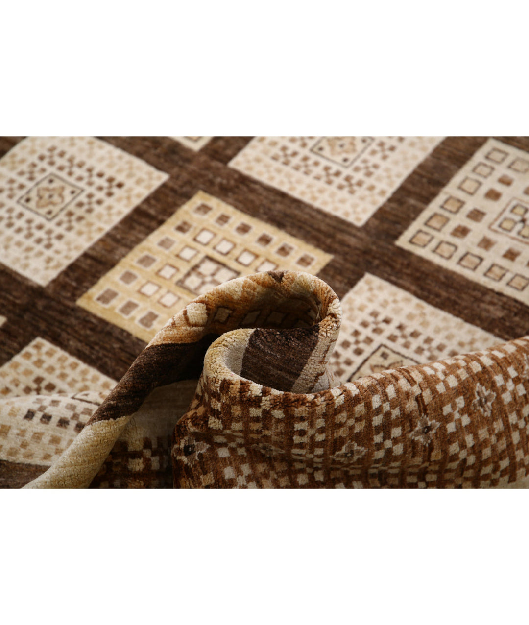 Afghan Modcar Rug 8' 4" x 11' 7" Hand-Knotted | No. AT36505