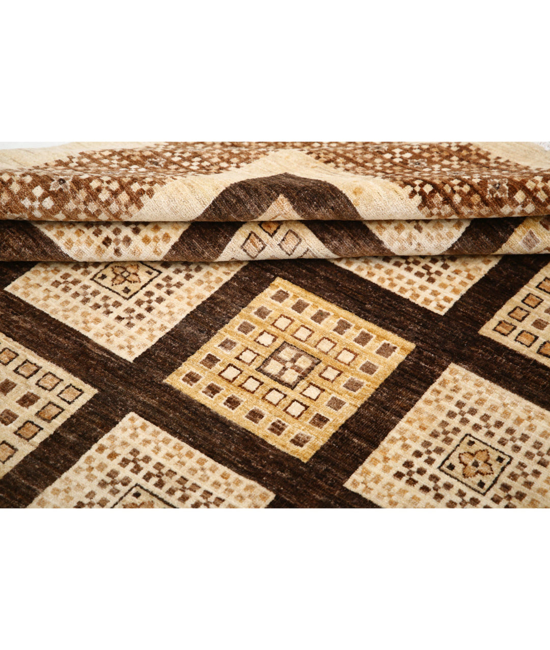 Afghan Modcar Rug 8' 4" x 11' 7" Hand-Knotted | No. AT36505