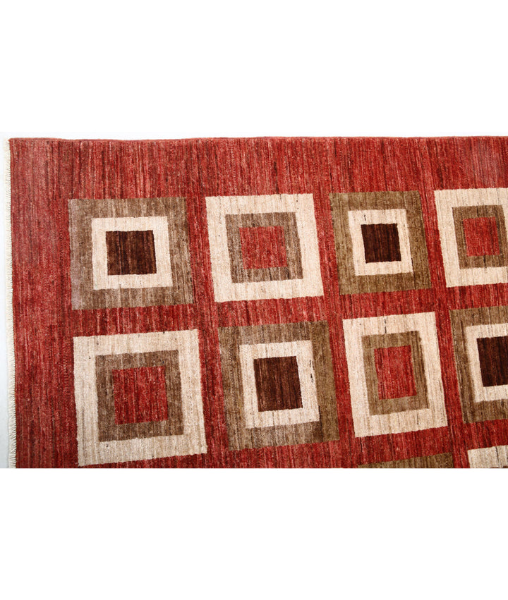Hand Knotted Modcar Wool Rug 9' 1" x 11' 7" - No. AT46726