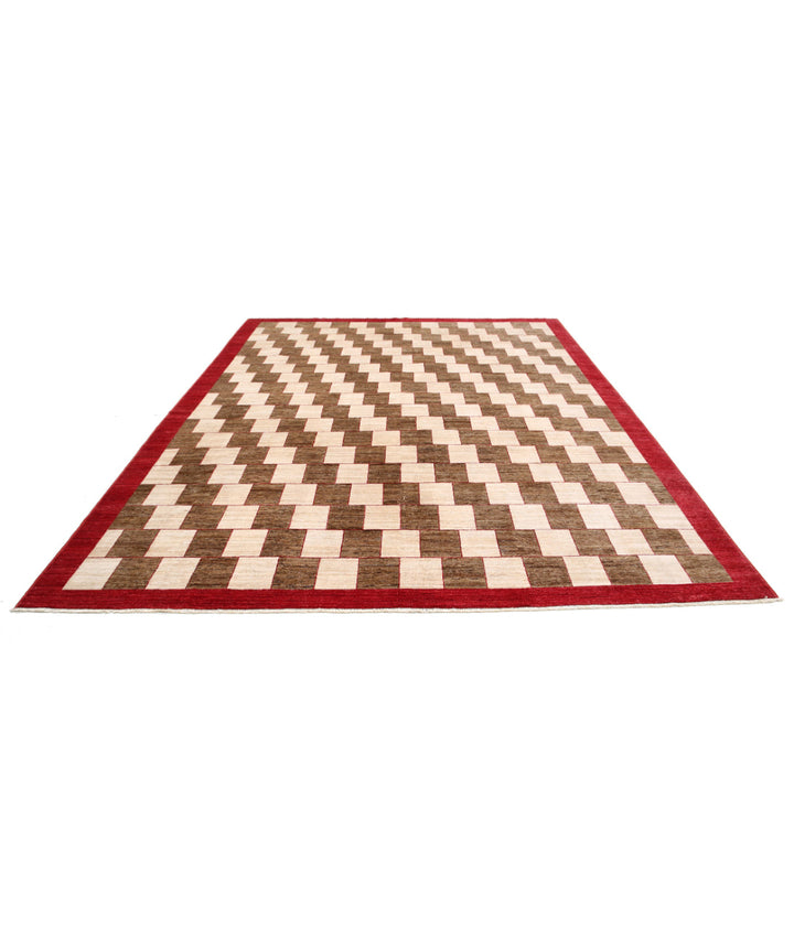 Hand Knotted Modcar Wool Rug 9' 0" x 11' 8" - No. AT33388