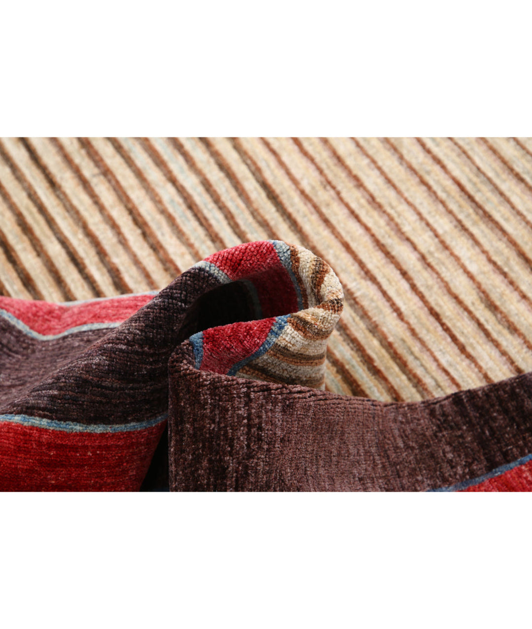 Hand Knotted Modcar Wool Rug 7' 9" x 9' 5" - No. AT95550