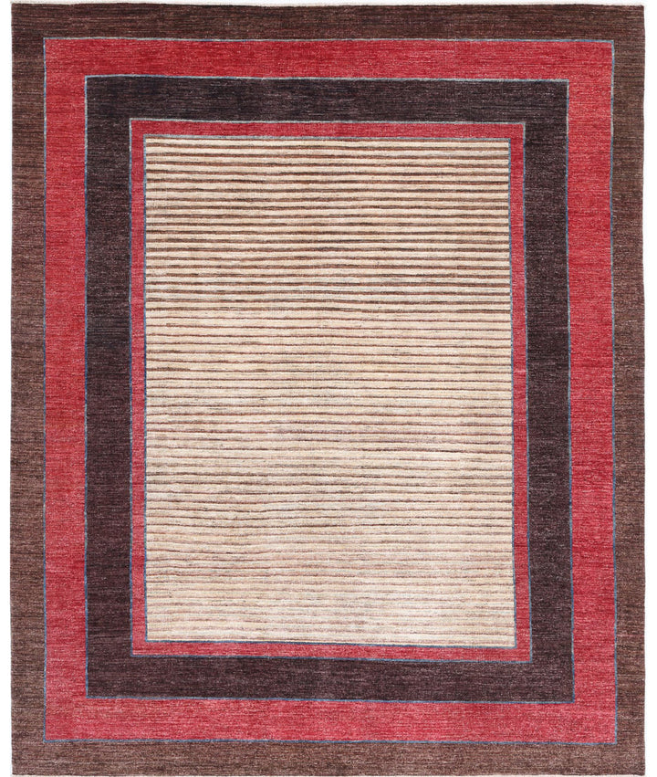 Hand Knotted Modcar Wool Rug 7' 9" x 9' 5" - No. AT95550