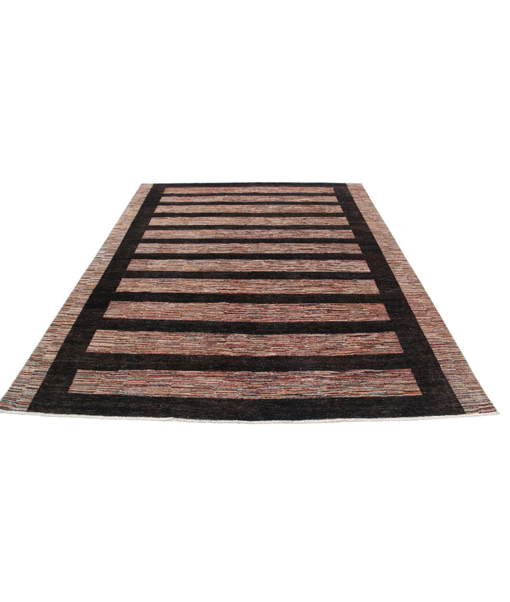 Hand Knotted Modcar Wool Rug 7' 7" x 9' 3" - No. AT54227