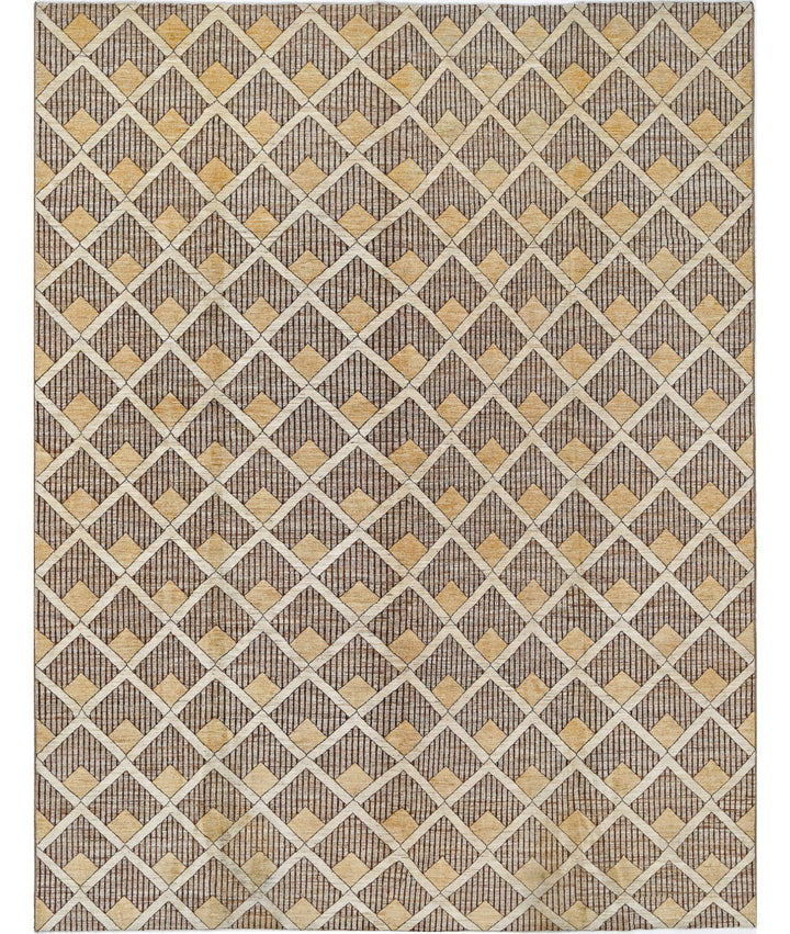 Hand Knotted Modcar Wool Rug 8' 9" x 11' 4" - No. AT76836