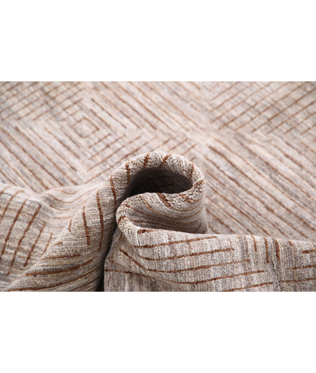 Hand Knotted Modcar Wool Rug 5' 1" x 6' 3" - No. AT47820