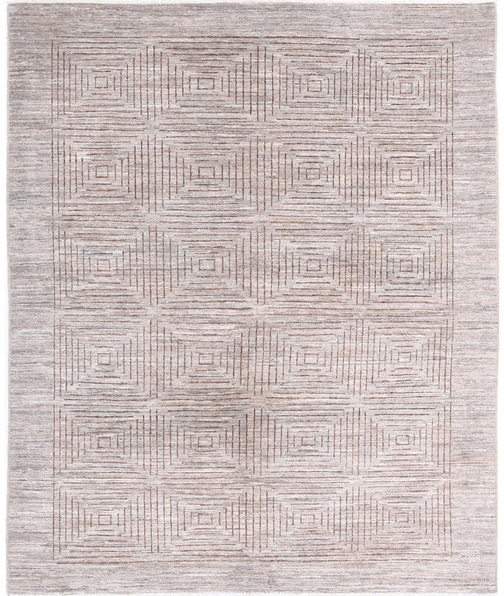 Hand Knotted Modcar Wool Rug 5' 1" x 6' 3" - No. AT47820