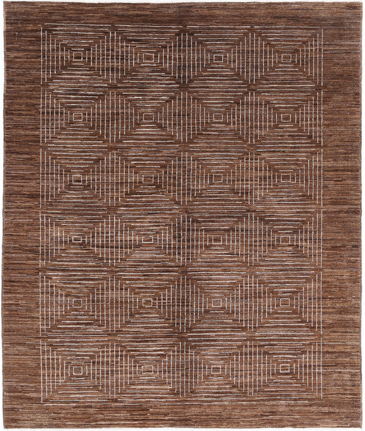 Hand Knotted Modcar Wool Rug 5' 2" x 6' 2" - No. AT82754