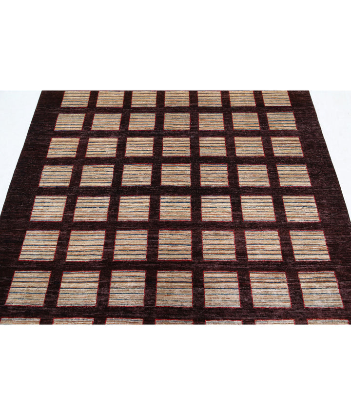 Hand Knotted Modcar Wool Rug 4' 11" x 6' 5" - No. AT83582