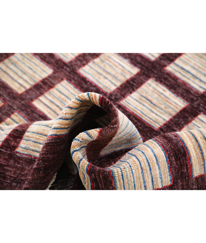 Hand Knotted Modcar Wool Rug 4' 11" x 6' 5" - No. AT83582