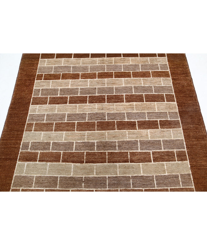 Hand Knotted Modcar Wool Rug 4' 9" x 6' 0" - No. AT51003