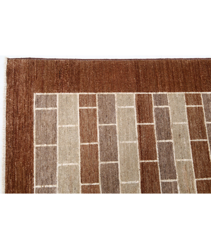 Hand Knotted Modcar Wool Rug 4' 9" x 6' 0" - No. AT51003