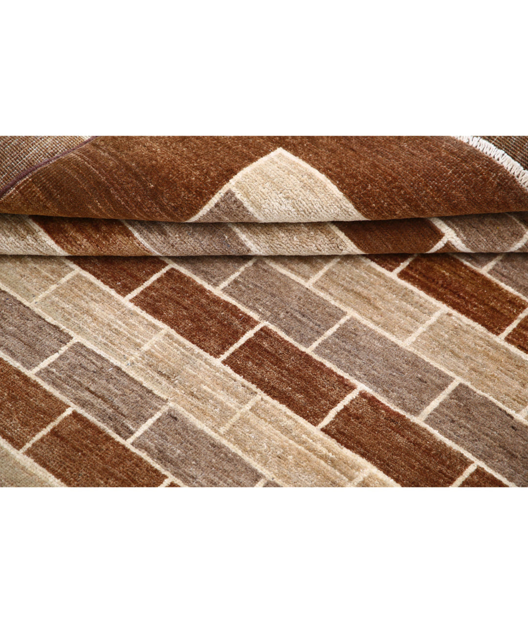 Hand Knotted Modcar Wool Rug 4' 9" x 6' 0" - No. AT51003