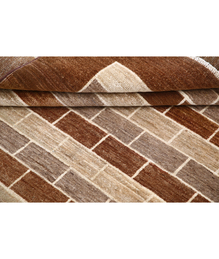 Hand Knotted Modcar Wool Rug 4' 9" x 6' 0" - No. AT51003