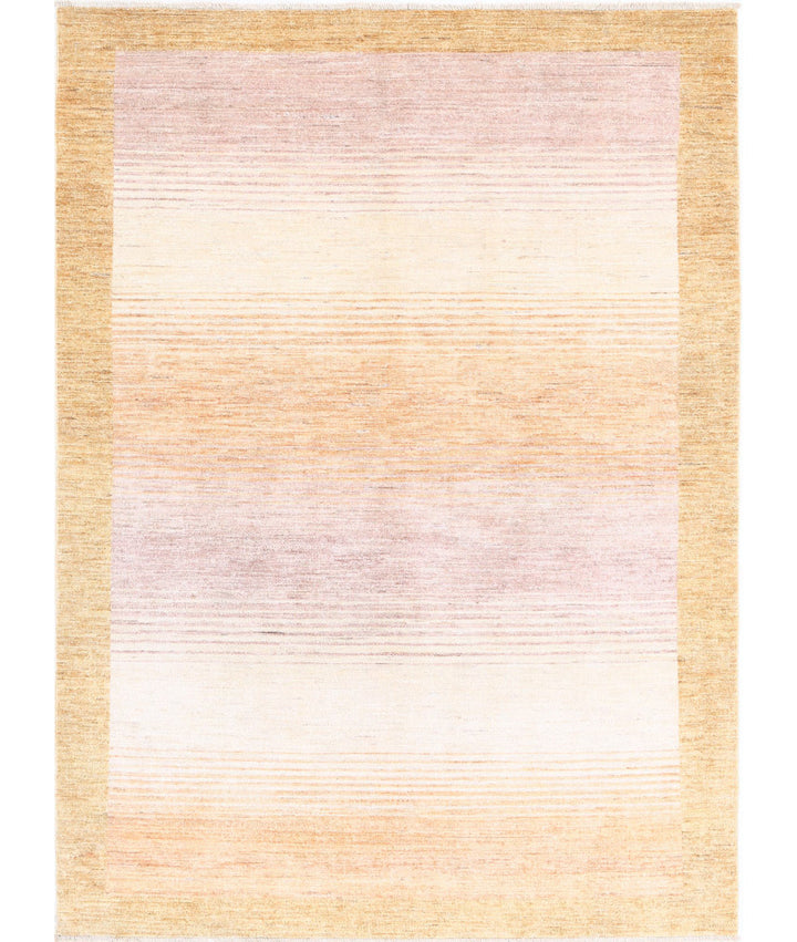 Hand Knotted Modcar Wool Rug 4' 7" x 6' 4" - No. AT77111