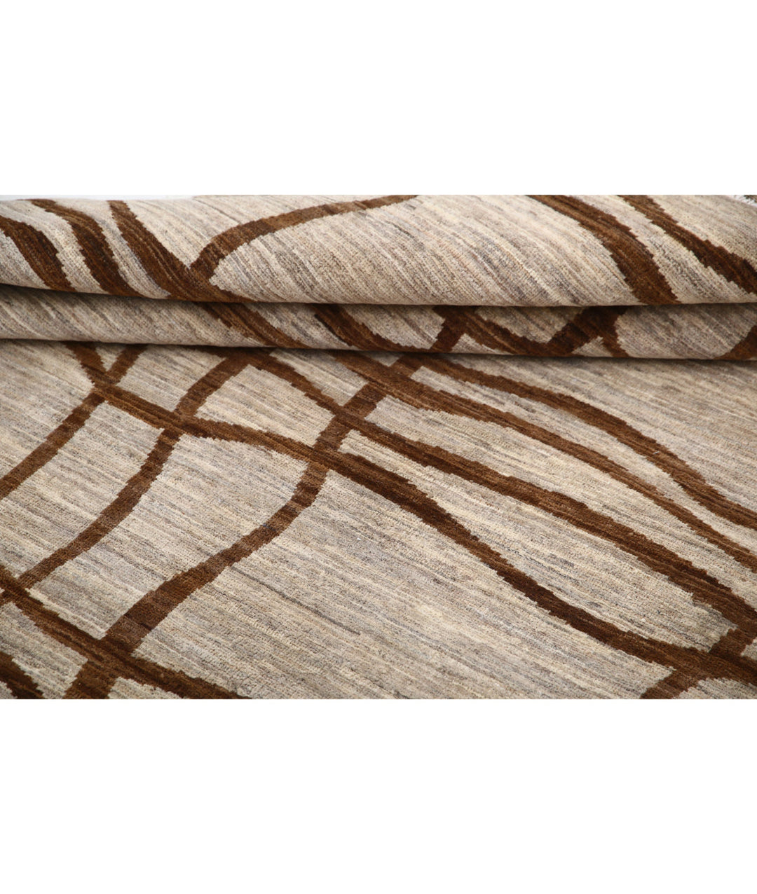 Hand Knotted Modcar Wool Rug 4' 11" x 6' 6" - No. AT95591