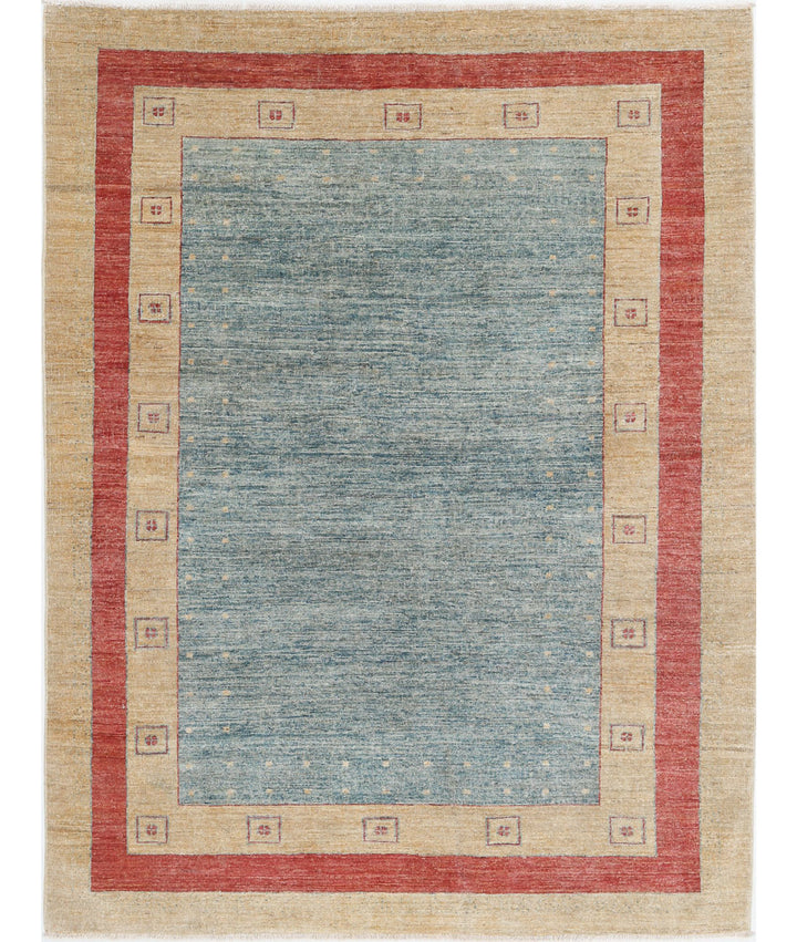 Hand Knotted Modcar Wool Rug 4' 10" x 6' 4" - No. AT52297