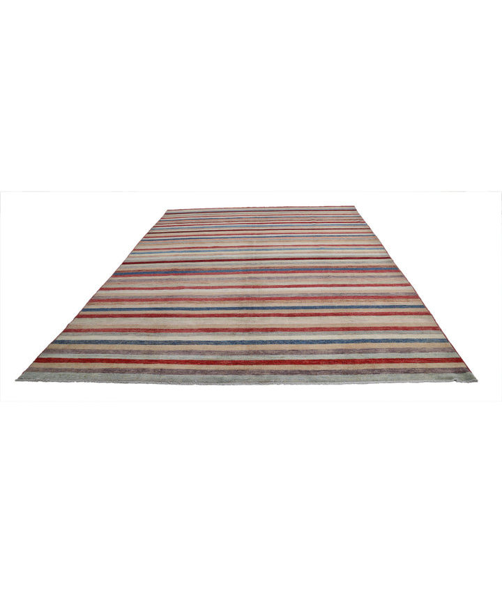 Hand Knotted Modcar Wool Rug 8' 10" x 11' 5" - No. AT47241