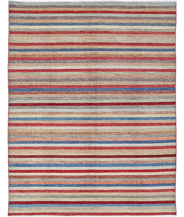 Hand Knotted Modcar Wool Rug 8' 10" x 11' 5" - No. AT47241