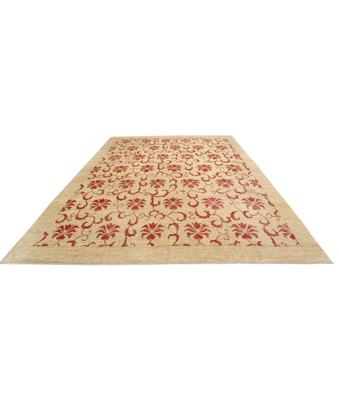 Hand Knotted Modcar Wool Rug 9' 10" x 14' 4" - No. AT16791