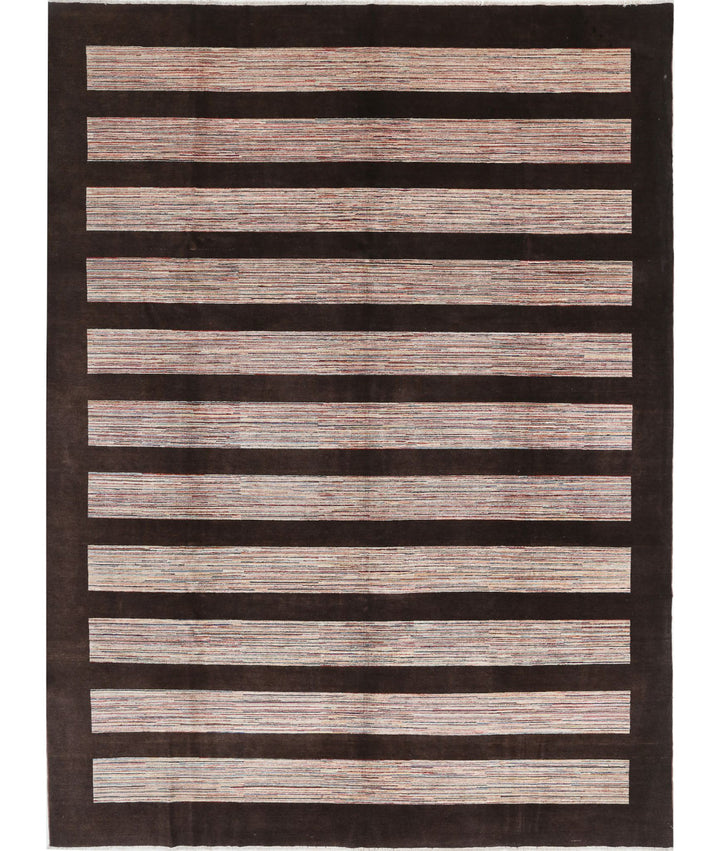 Hand Knotted Modcar Wool Rug 8' 10" x 11' 10" - No. AT57353