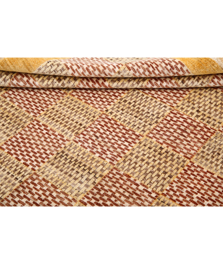 Hand Knotted Modcar Wool Rug 8' 1" x 9' 9" - No. AT64170