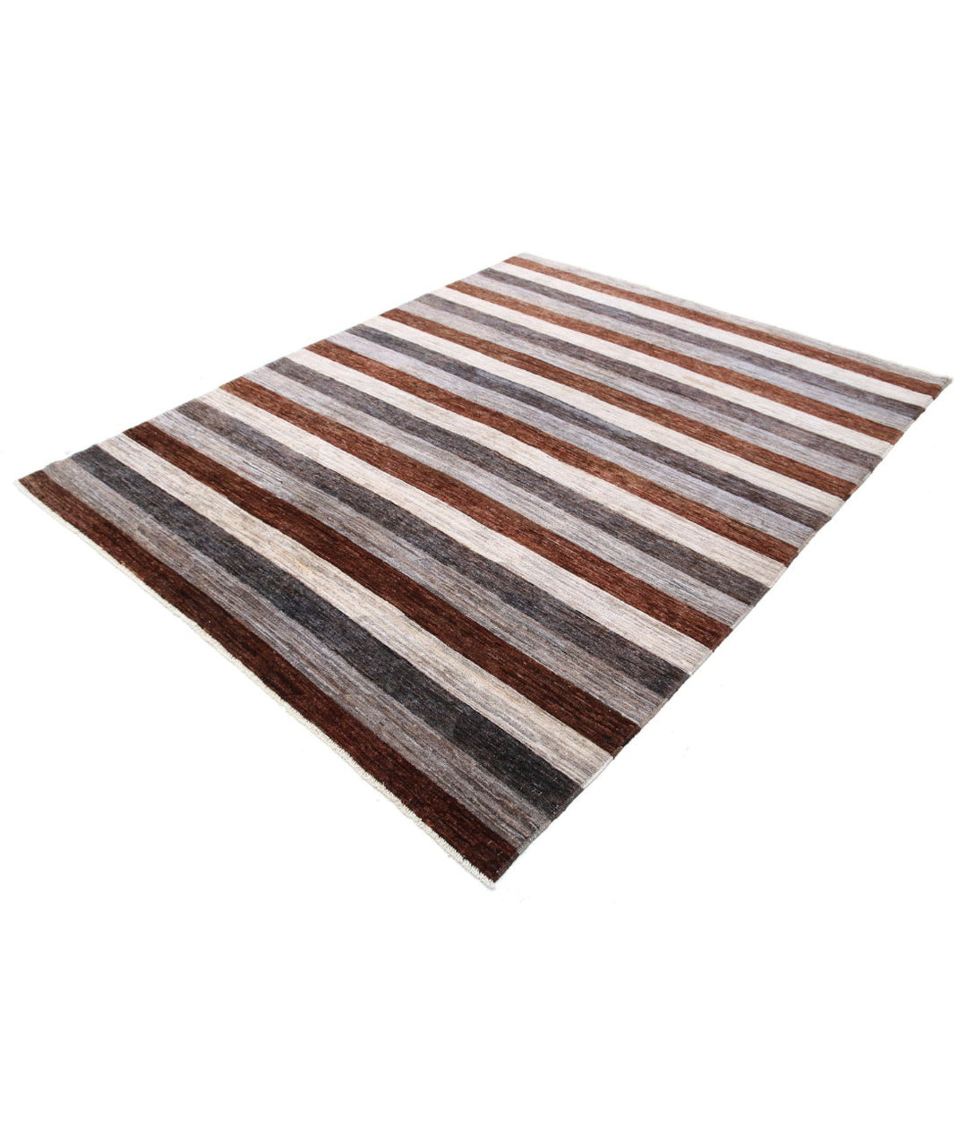 Hand Knotted Modcar Wool Rug 6' 5" x 8' 0" - No. AT34384