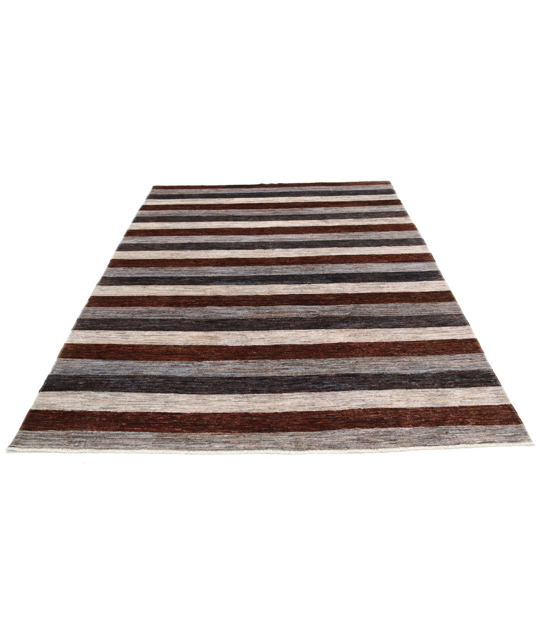 Hand Knotted Modcar Wool Rug 6' 5" x 8' 0" - No. AT34384