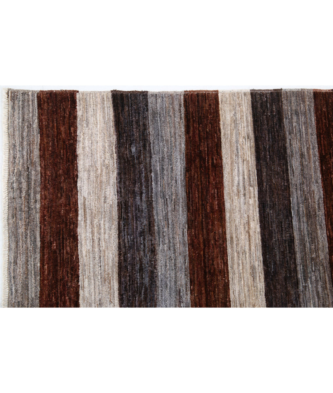 Afghan Modcar Rug 6' 5" x 8' 0" Hand-Knotted | No. AT34384